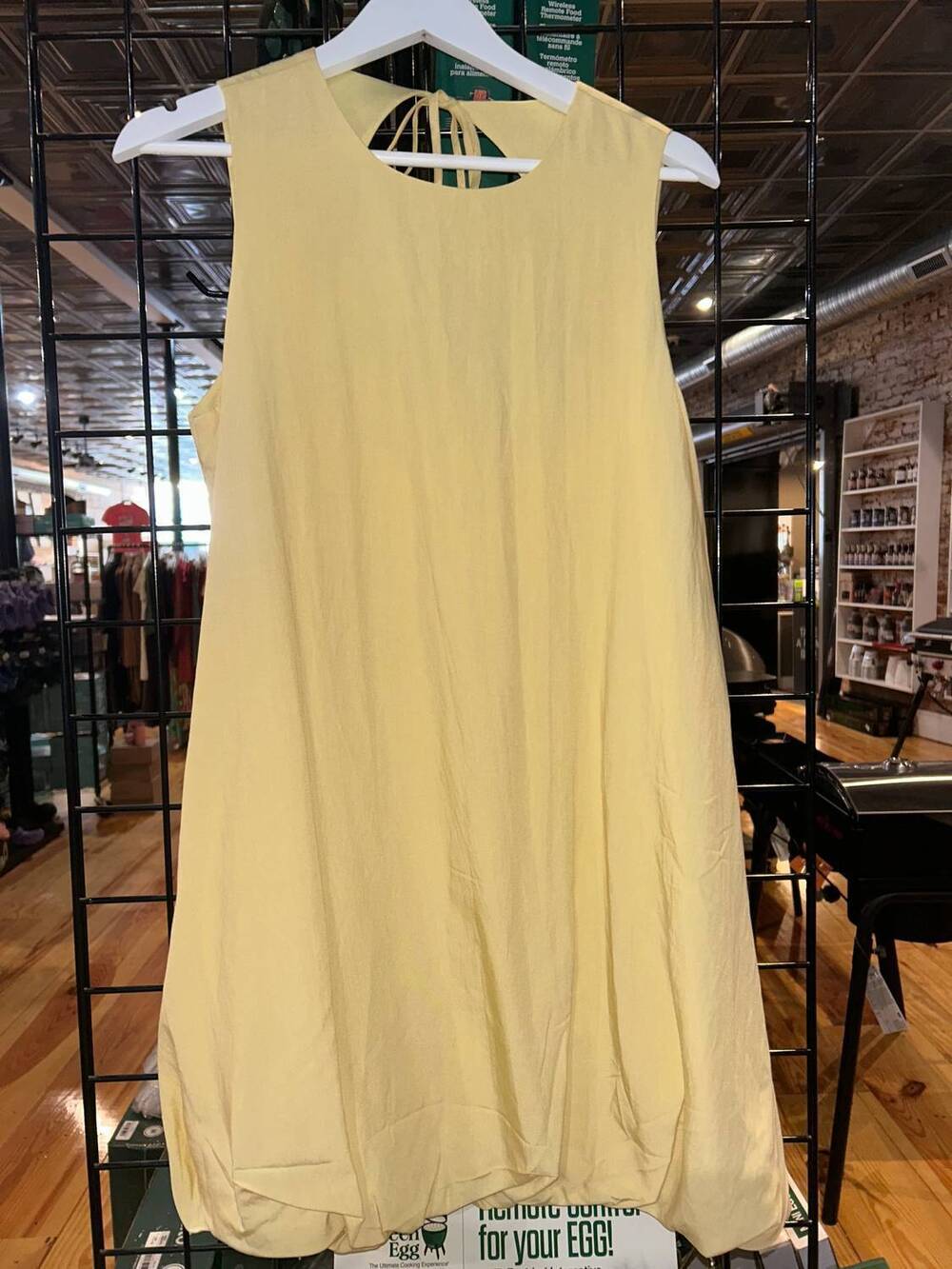 NEW PRETTY FOLLIES women's mini dress in butter yellow